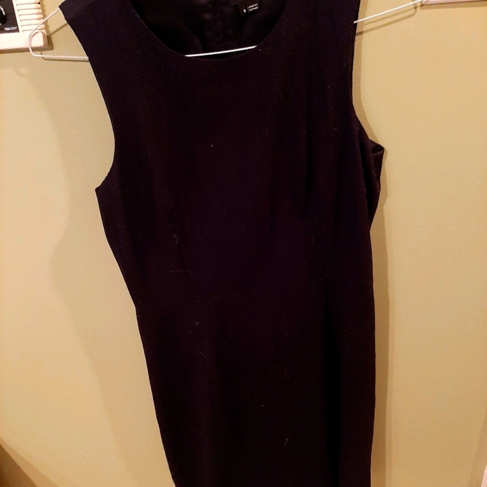 Sleeveless black summer dress